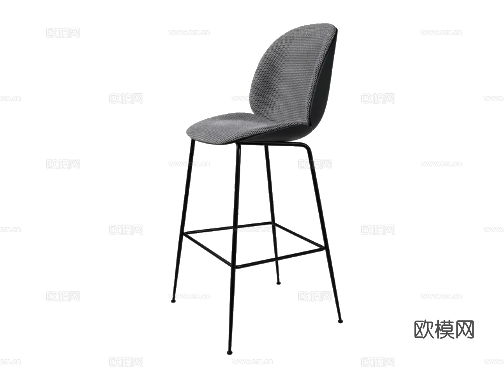GUBI 吧椅3d模型下载（渲染图1）