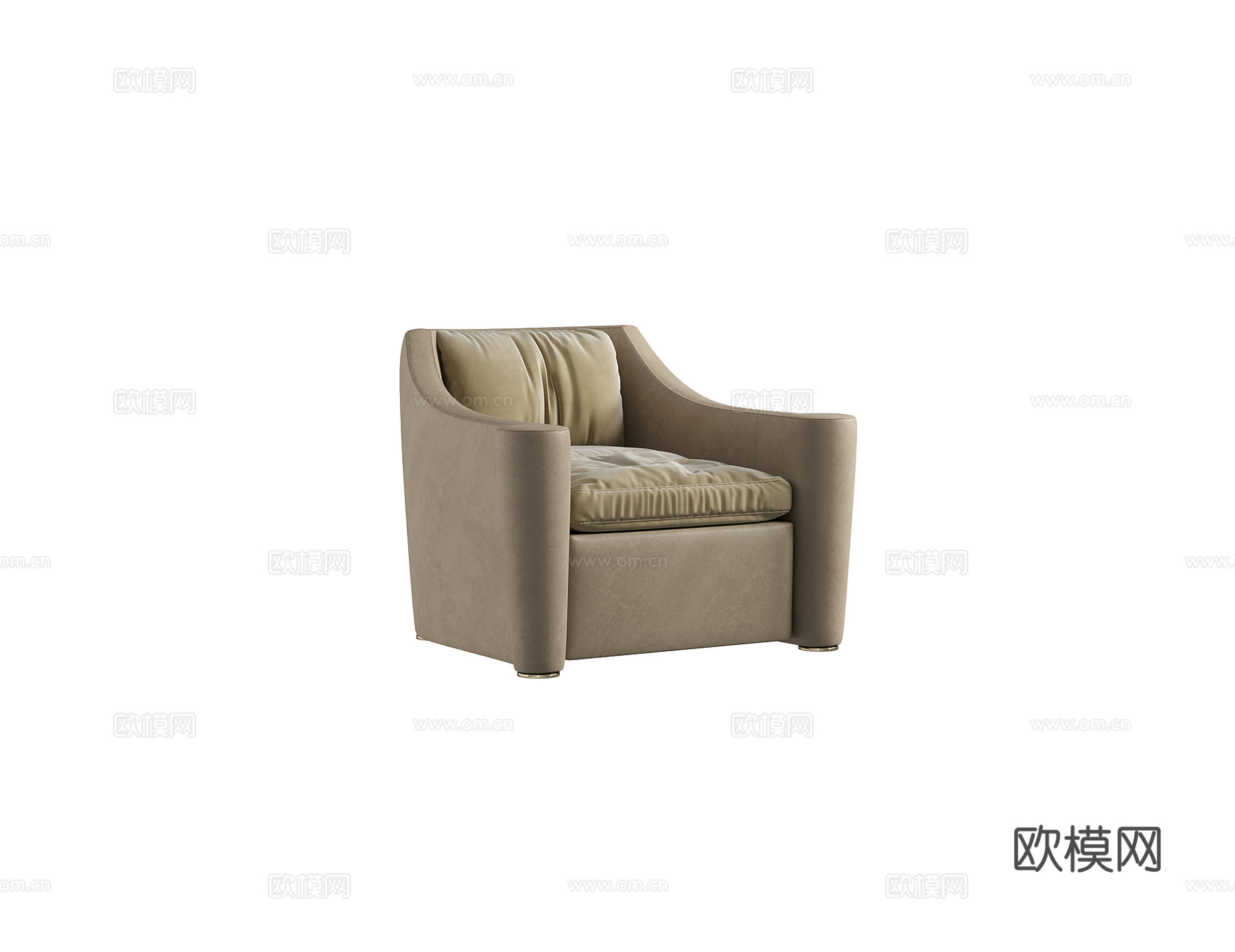 giorgio 意式单人沙发3d模型下载（渲染图2）