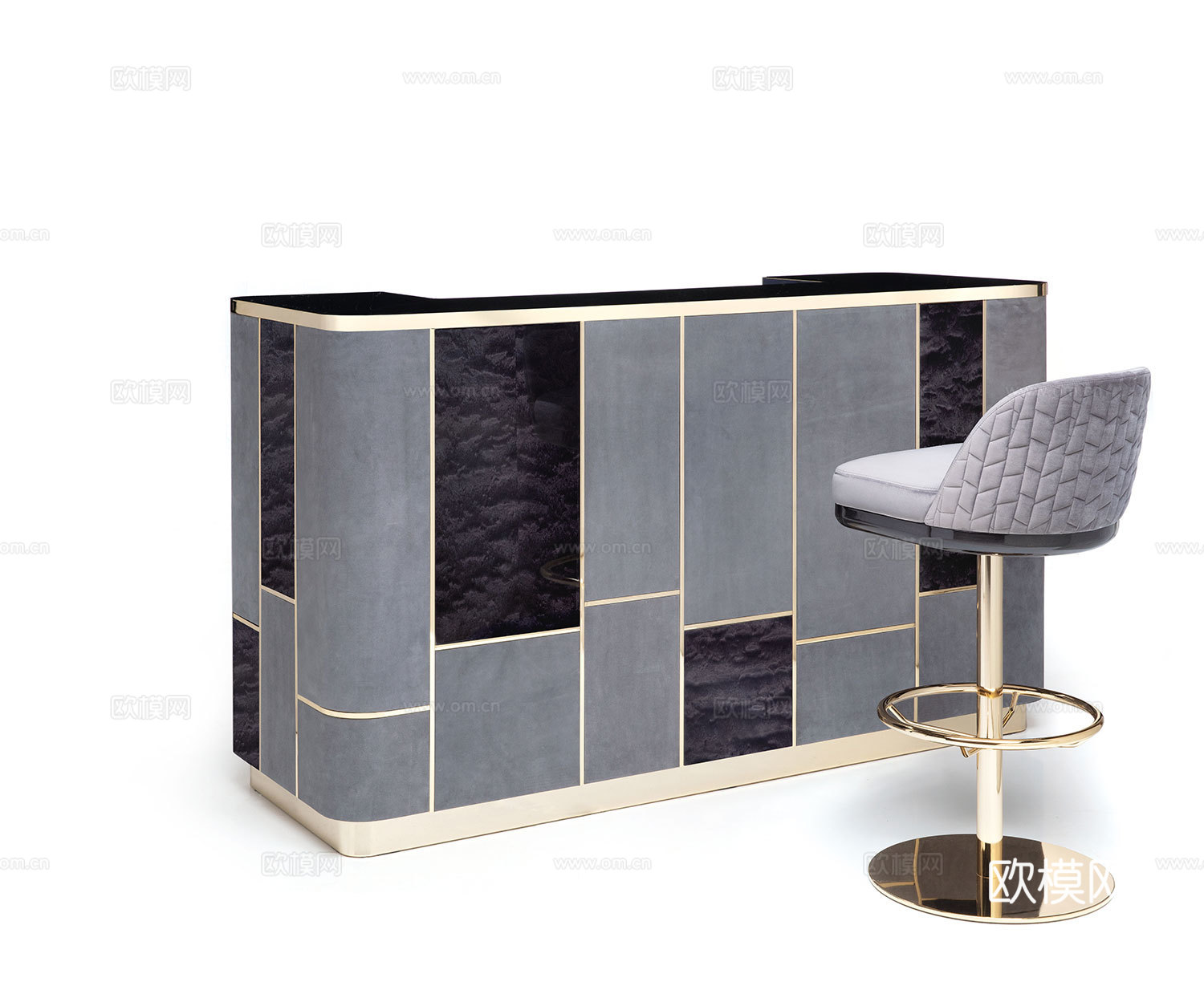 giorgio 意式吧台 吧椅3d模型下载（渲染图1）
