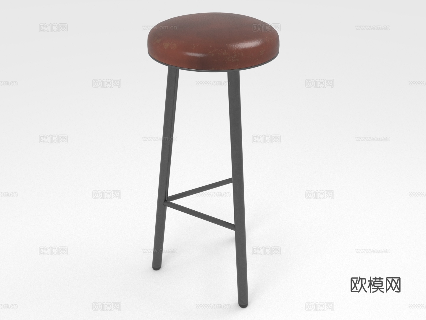 凳子 吧台凳 高凳 圆凳3d模型