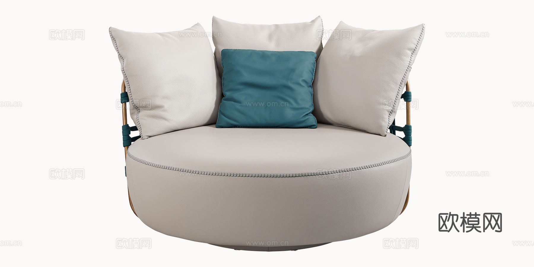 GAMMA 圆形沙发3d模型下载（渲染图2）