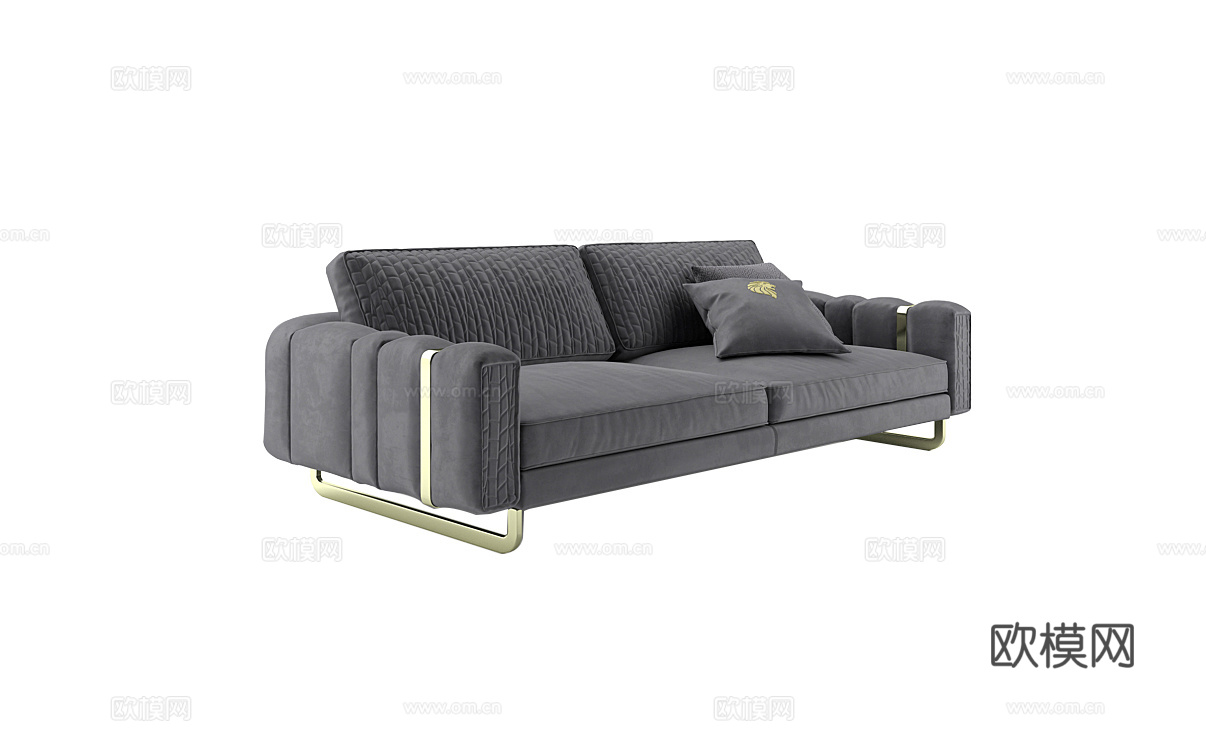 giorgio 意式双人沙发3d模型下载（渲染图2）