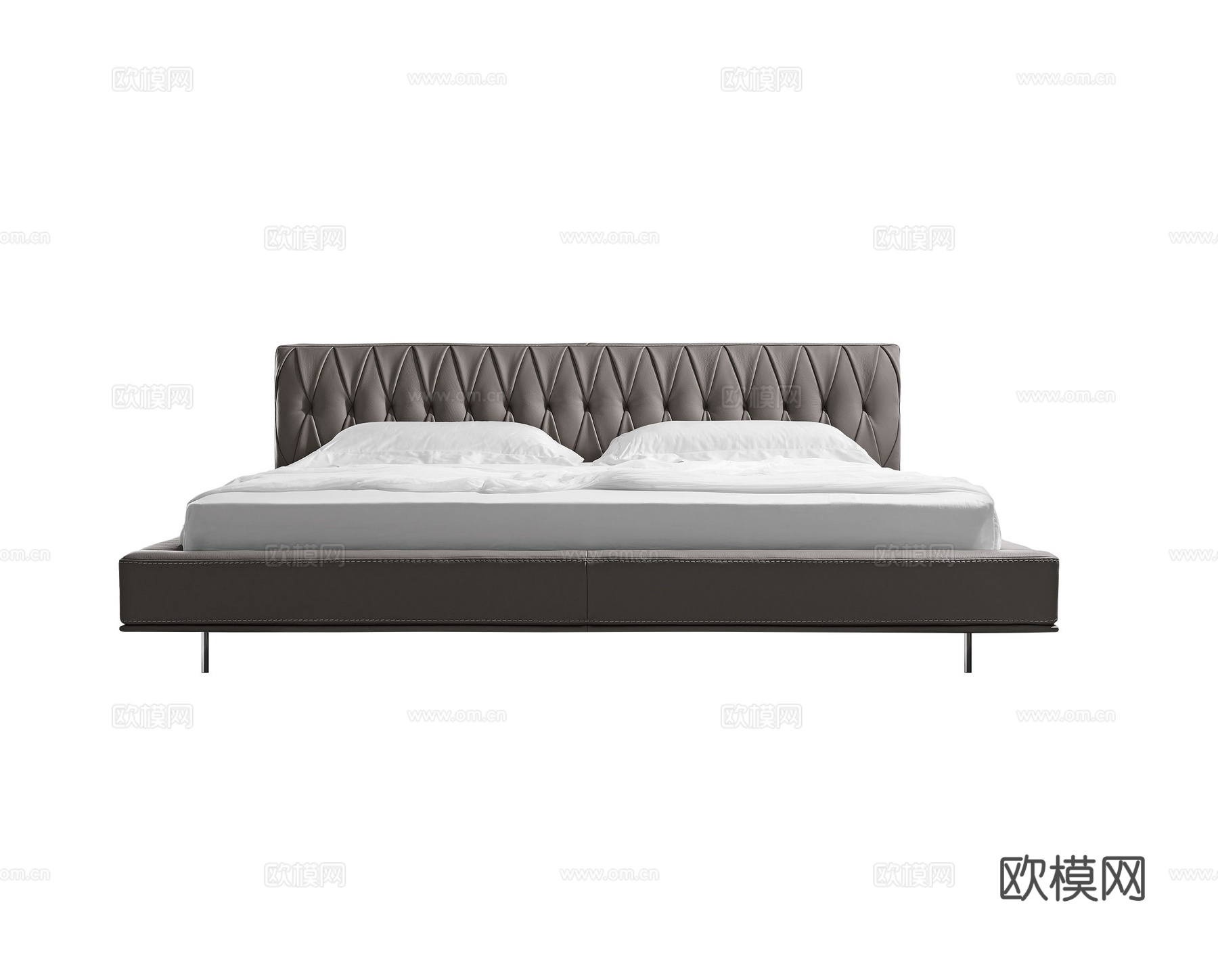 GAMMA 双人床3d模型下载