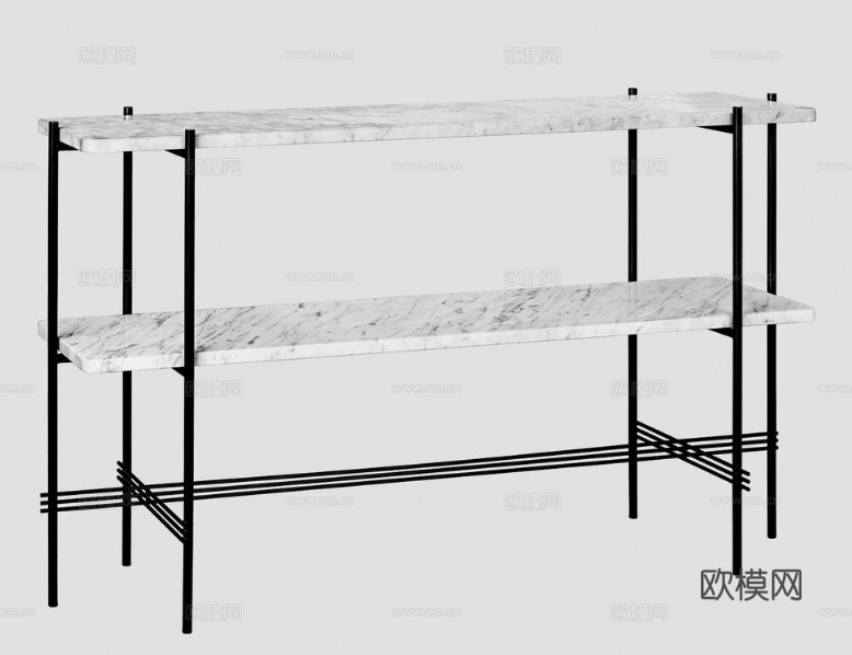 GUBI 置物架 边几3d模型下载（渲染图2）