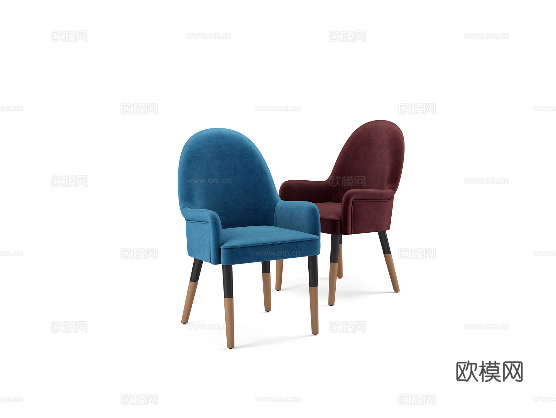 giorgio 意式餐椅3d模型下载（渲染图2）