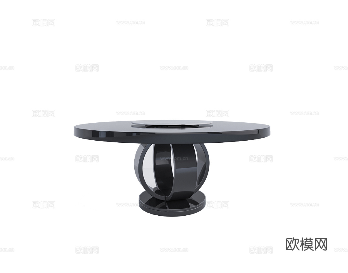 giorgio 意式圆餐桌3d模型下载（渲染图2）