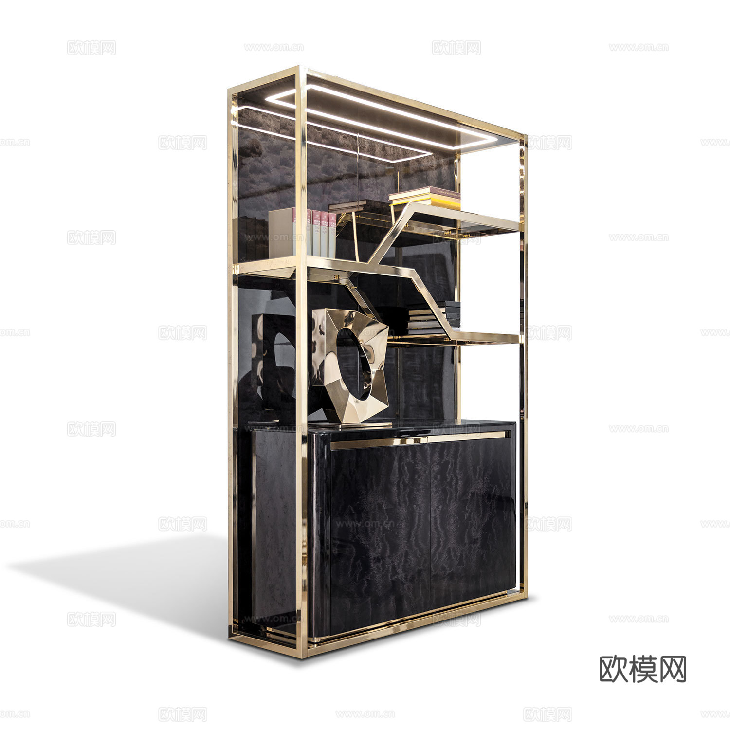 giorgio 意式酒柜酒架3d模型下载（渲染图3）