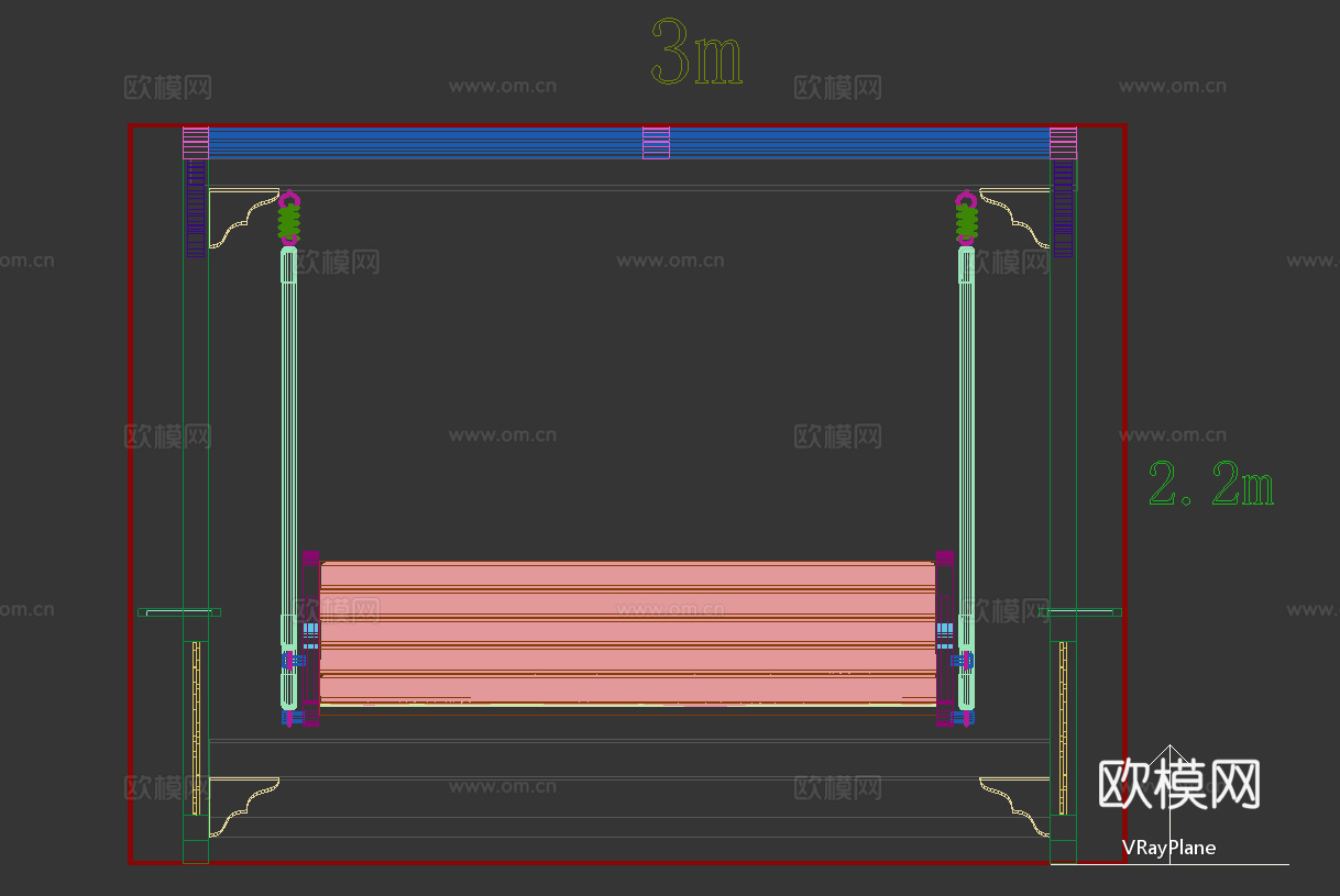 吊椅3d模型