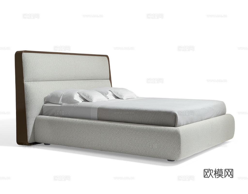GIORGETTI 意式双人床3d模型下载（渲染图2）