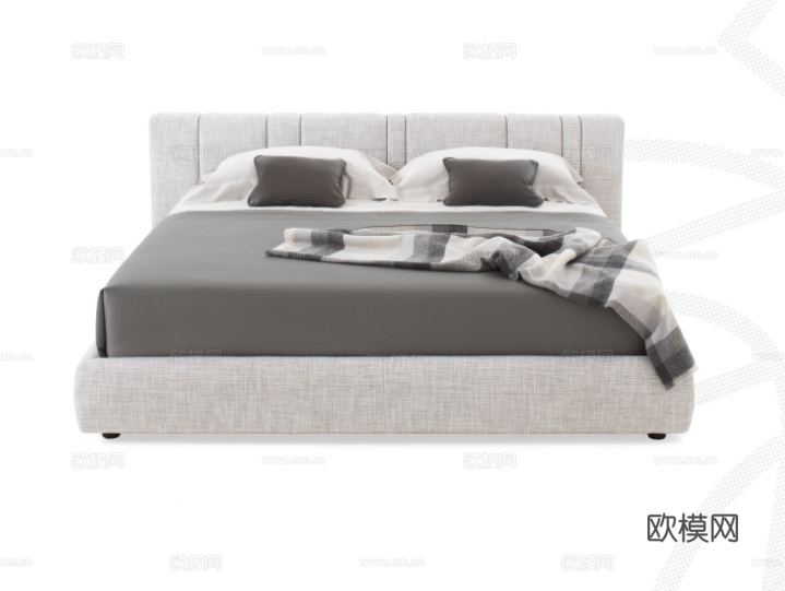GIORGETTI 意式双人床3d模型下载（渲染图3）