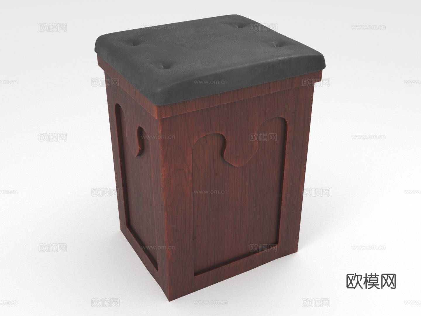凳子 坐凳 方凳 木凳 矮凳3d模型
