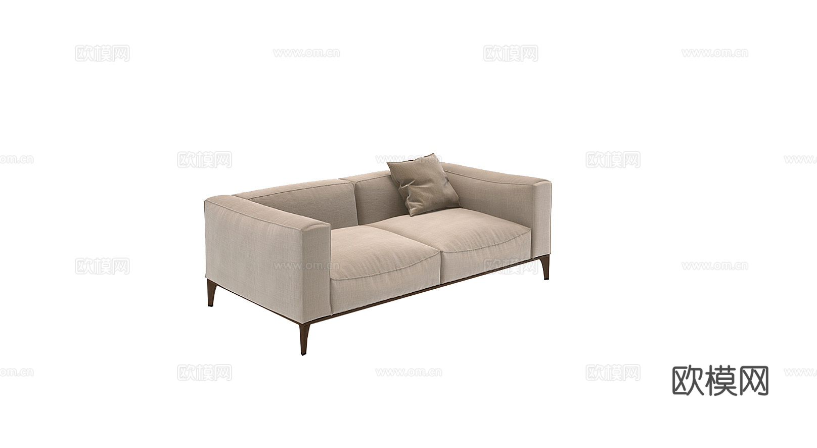 GIORGETTI 意式双人沙发3d模型下载（渲染图3）