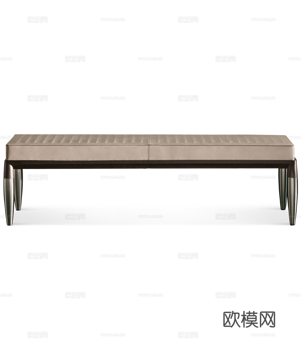 GIORGETTI 意式床尾凳3d模型下载（渲染图2）