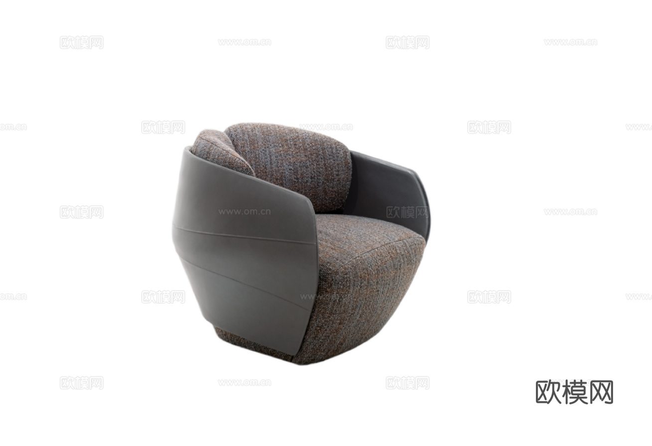 GIORGETTI 意式单人沙发3d模型下载（渲染图1）