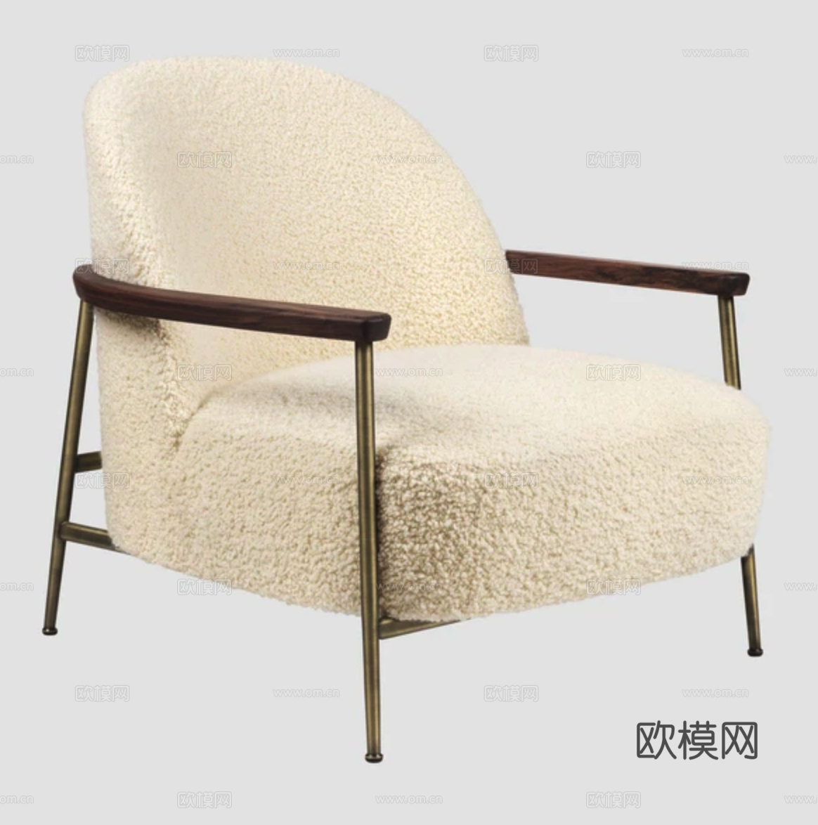 GUBI 扶手椅3d模型下载（渲染图3）
