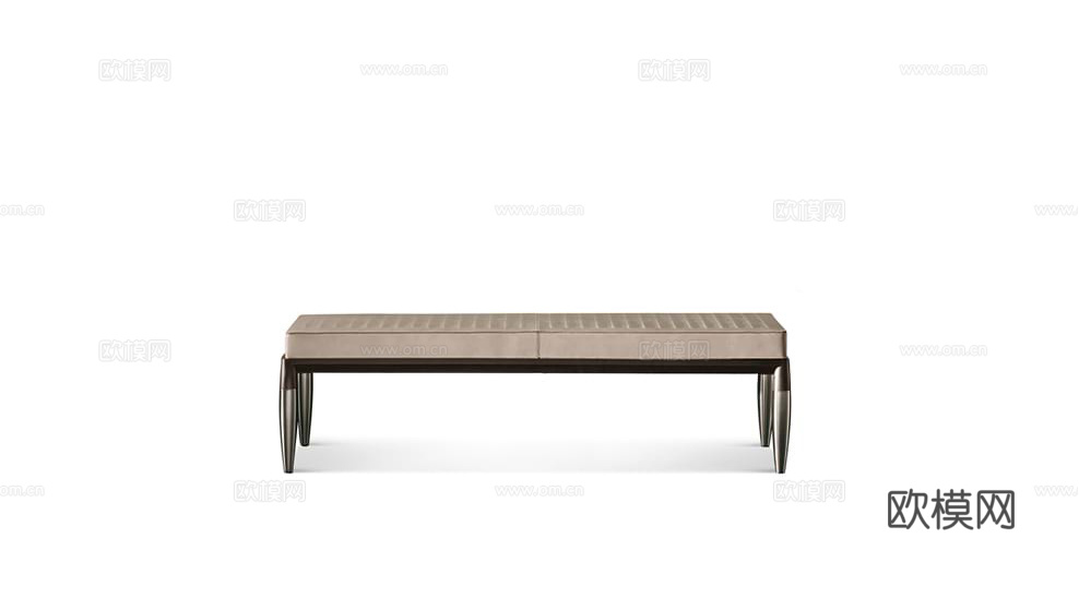 GIORGETTI 意式床尾凳3d模型下载（渲染图3）