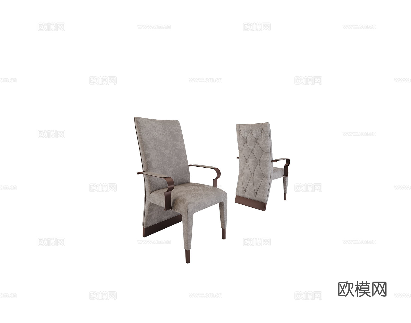 giorgio 意式餐椅3d模型下载（渲染图2）