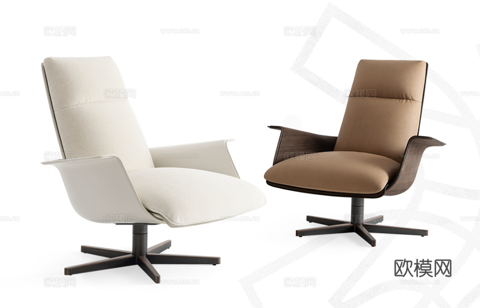 GIORGETTI 意式办公椅3d模型下载（渲染图2）