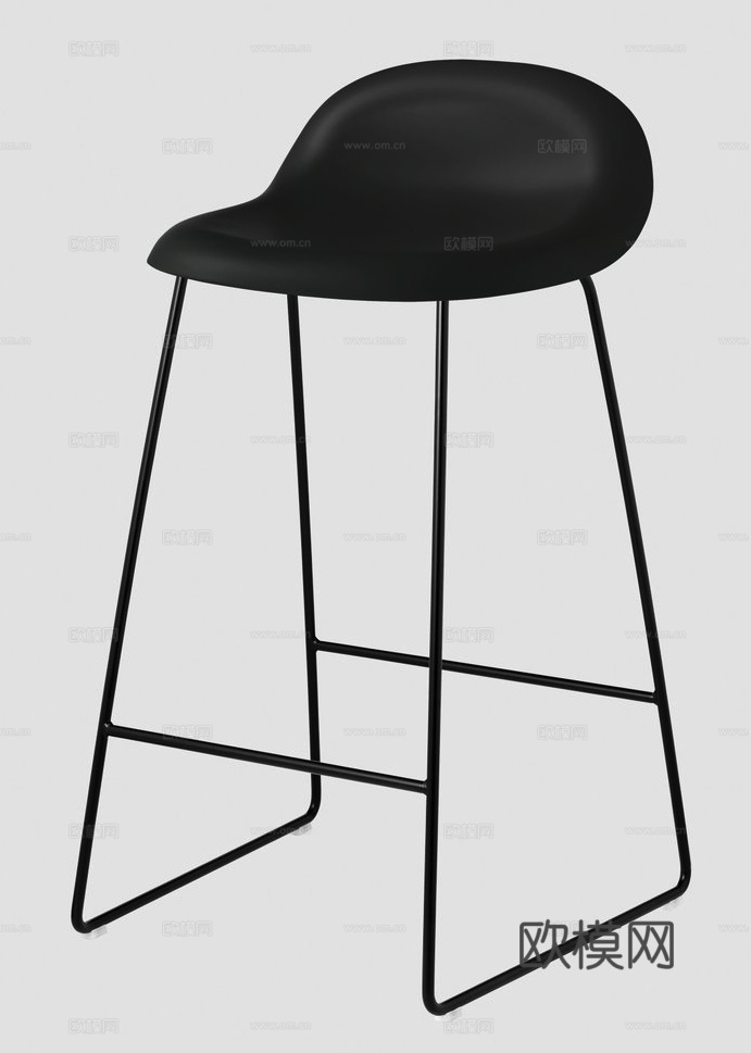 GUBI 吧椅3d模型下载（渲染图3）