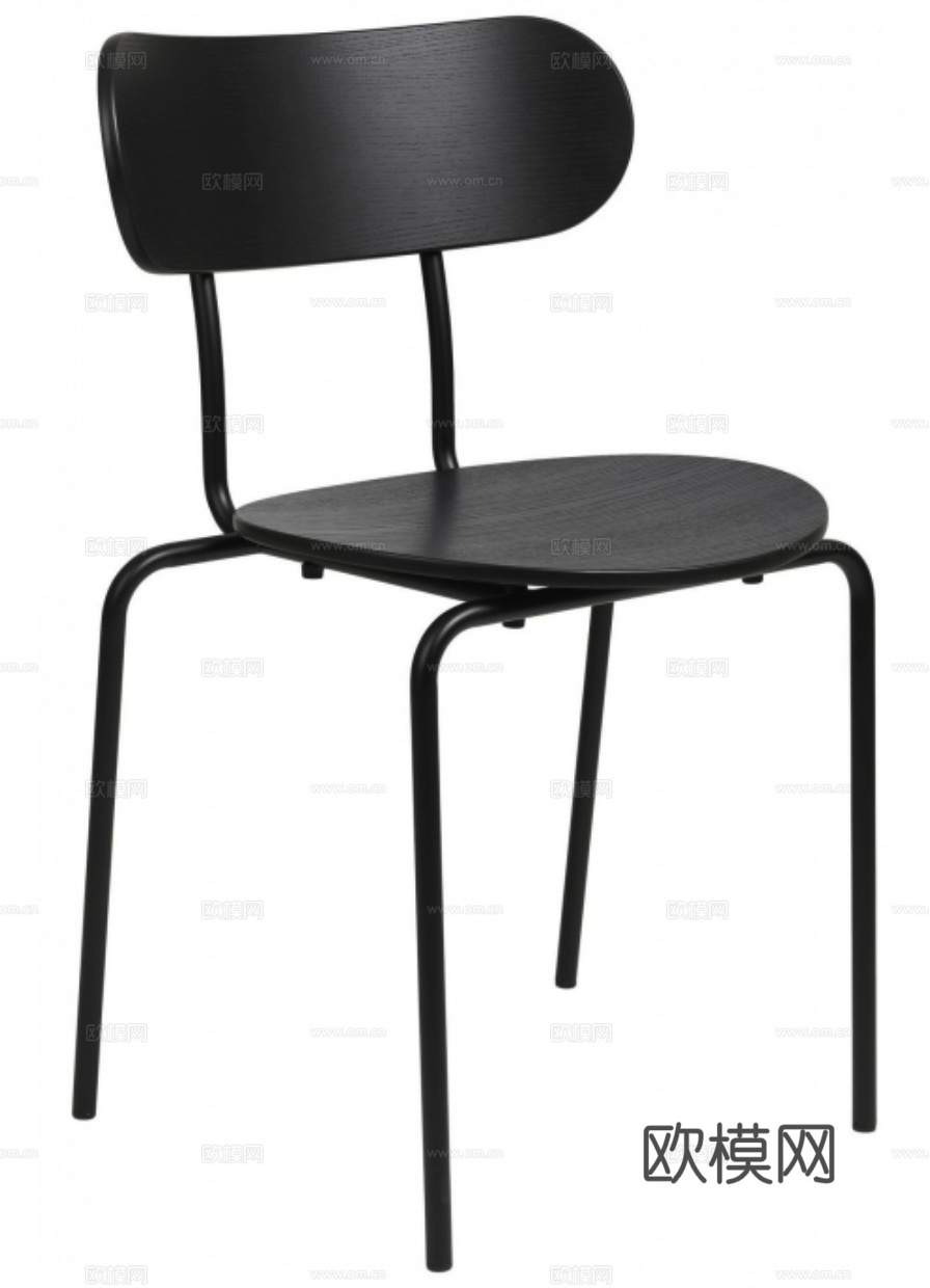 GUBI 餐椅3d模型下载（渲染图2）