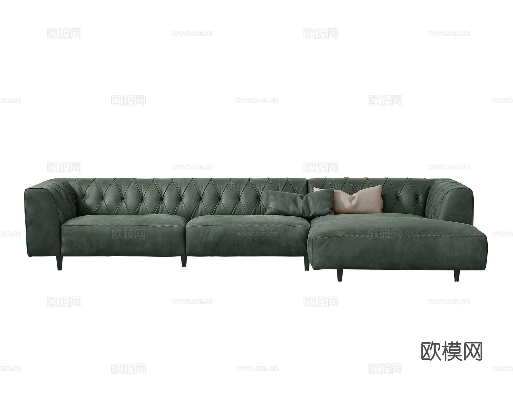 GAMMA 转角沙发3d模型下载（渲染图1）