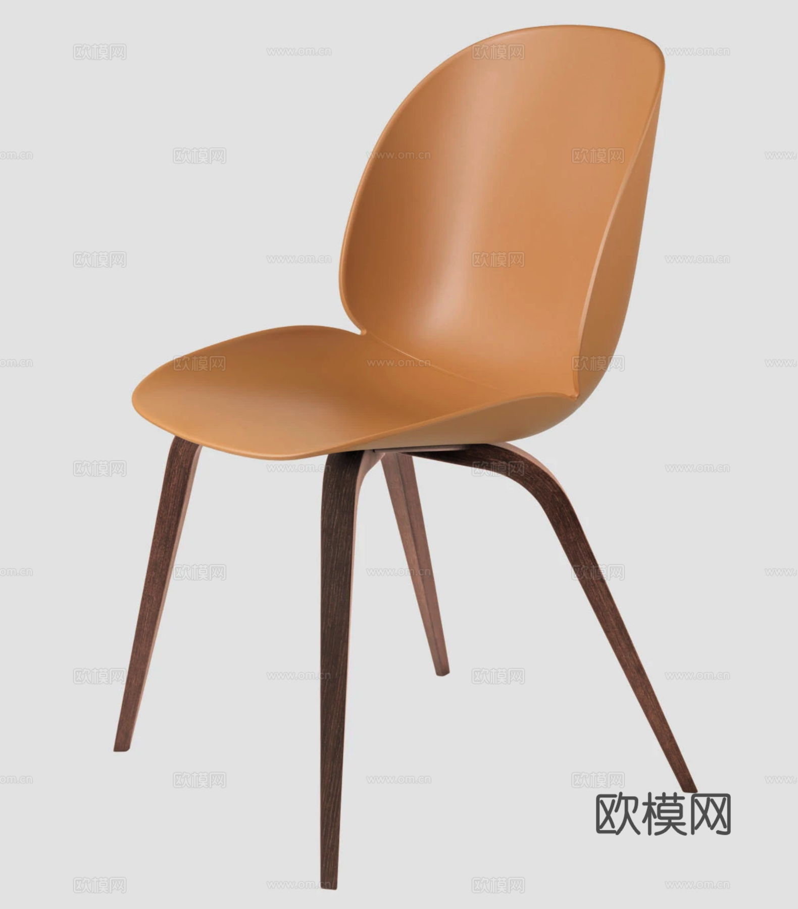 GUBI 餐椅3d模型下载（渲染图2）
