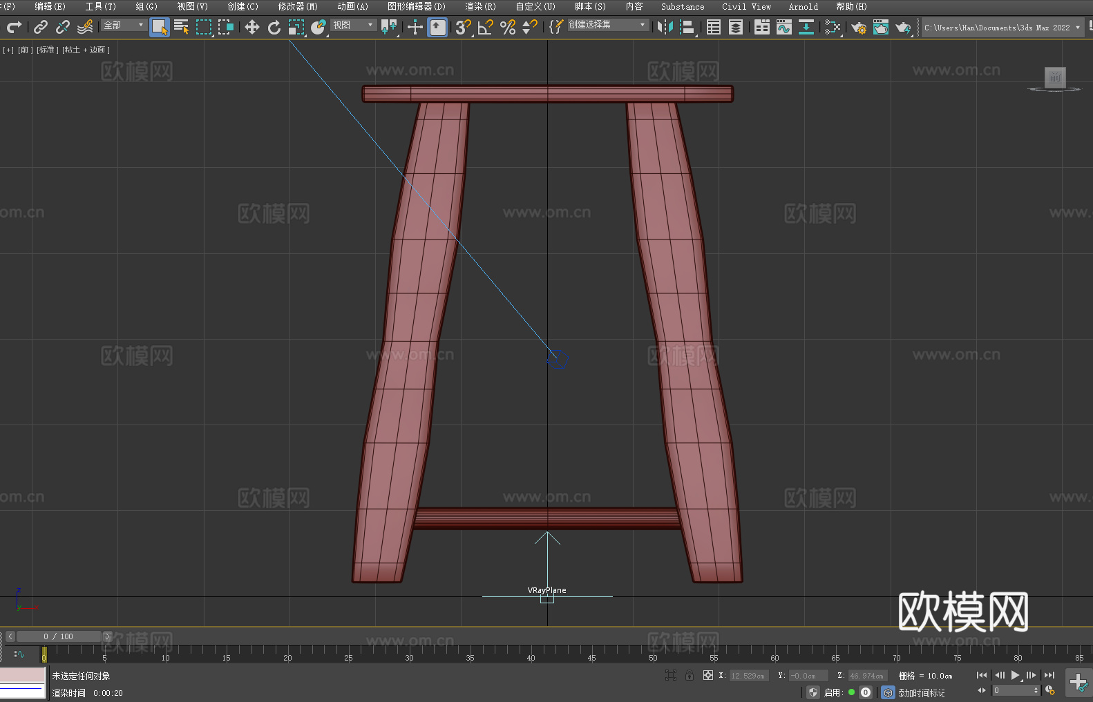 凳子 木凳 实木凳 方凳 矮凳3d模型