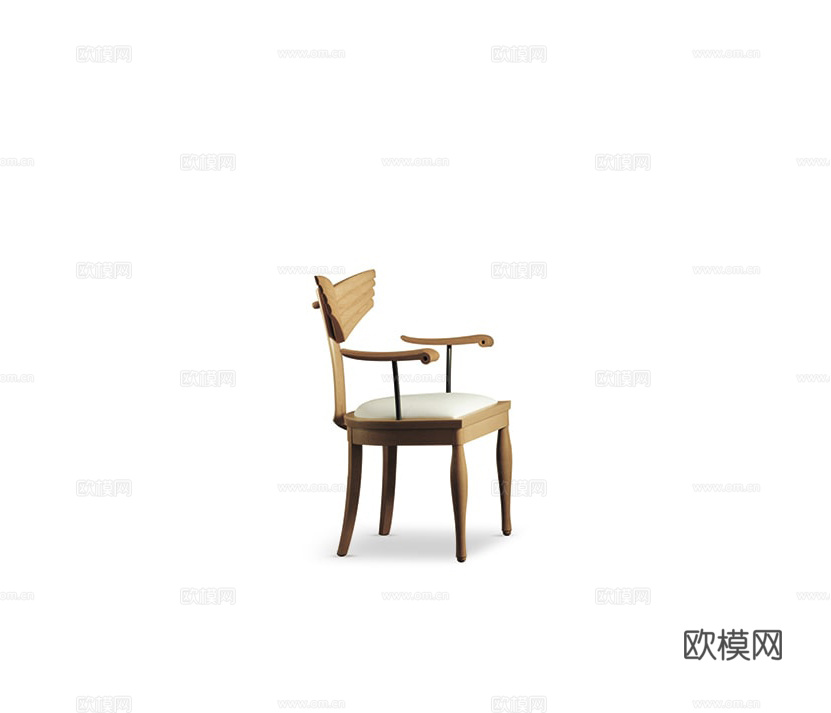 GIORGETTI 意式餐椅3d模型下载（渲染图1）