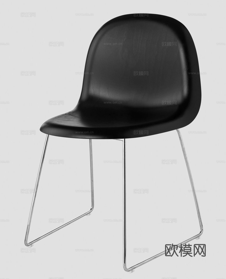 GUBI 餐椅3d模型下载（渲染图3）