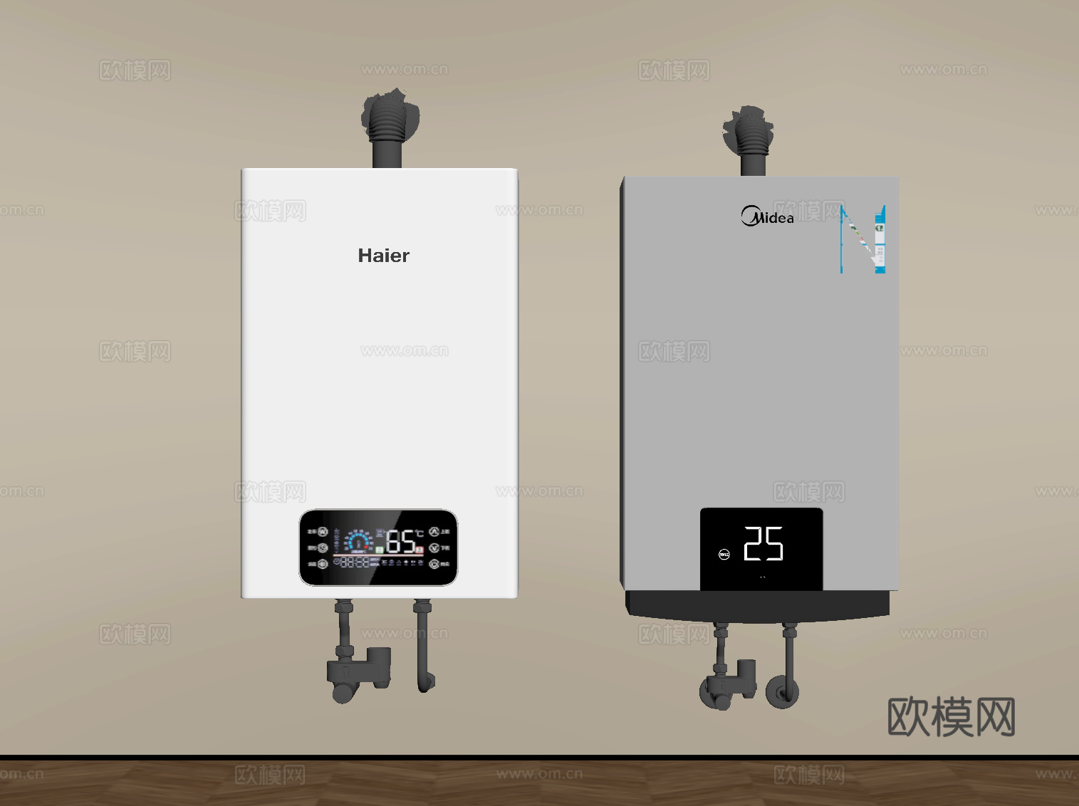 热水器 壁挂热水器 燃气热水器su模型
