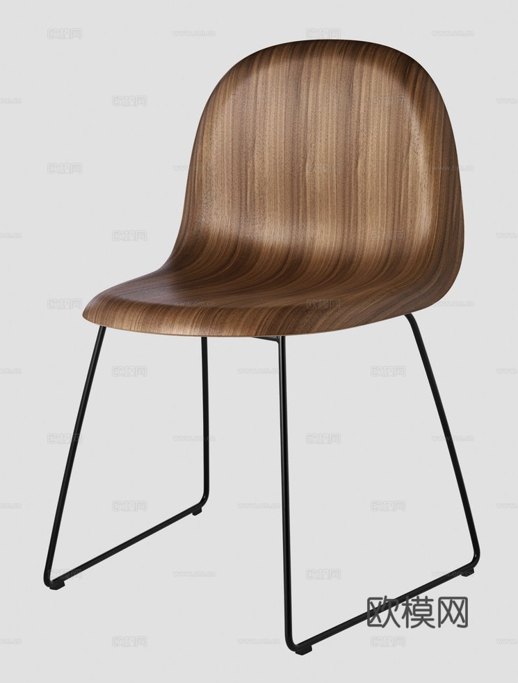 GUBI 餐椅3d模型下载（渲染图5）