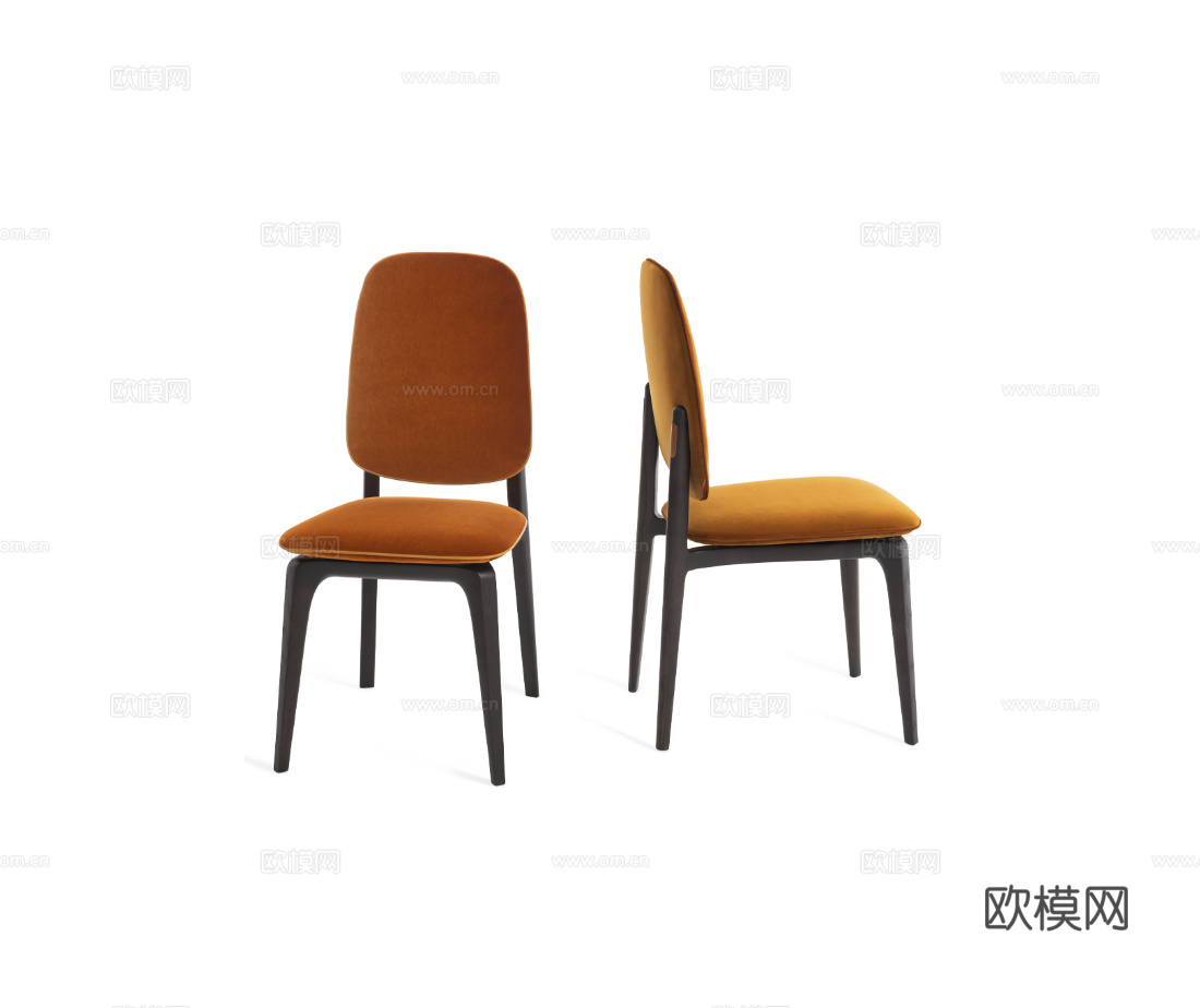 GIORGETTI 意式餐椅3d模型下载（渲染图1）