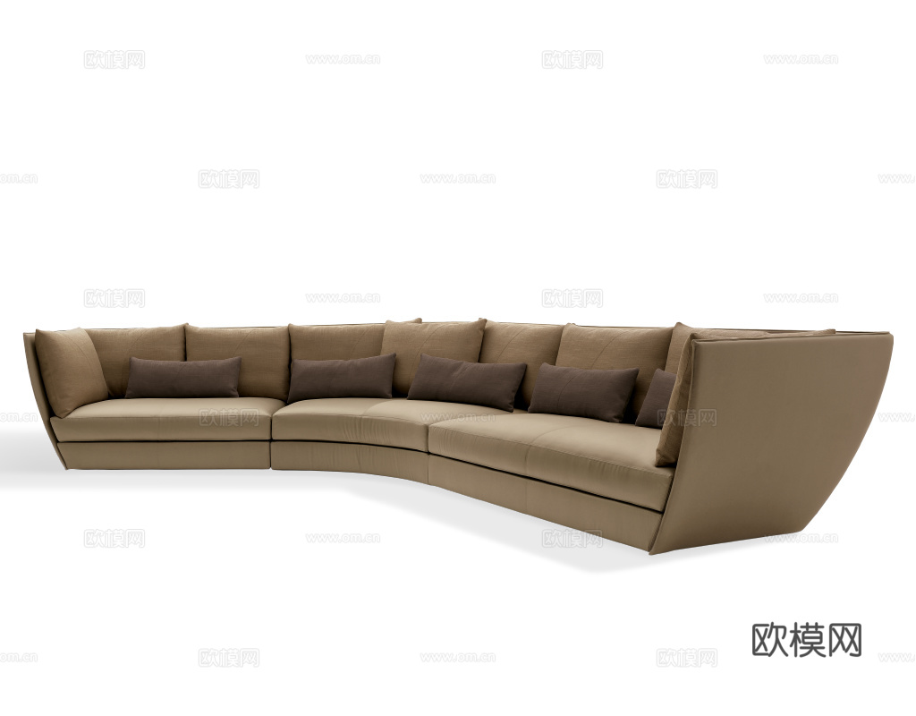 GIORGETTI 意式多人沙发3d模型下载（渲染图3）