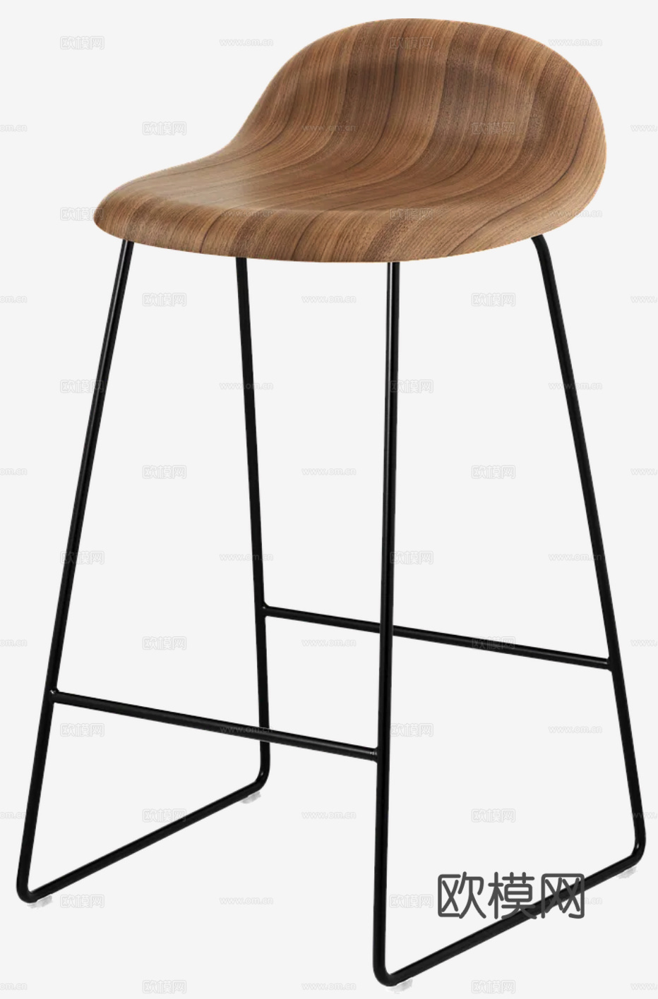GUBI 吧椅3d模型下载（渲染图2）