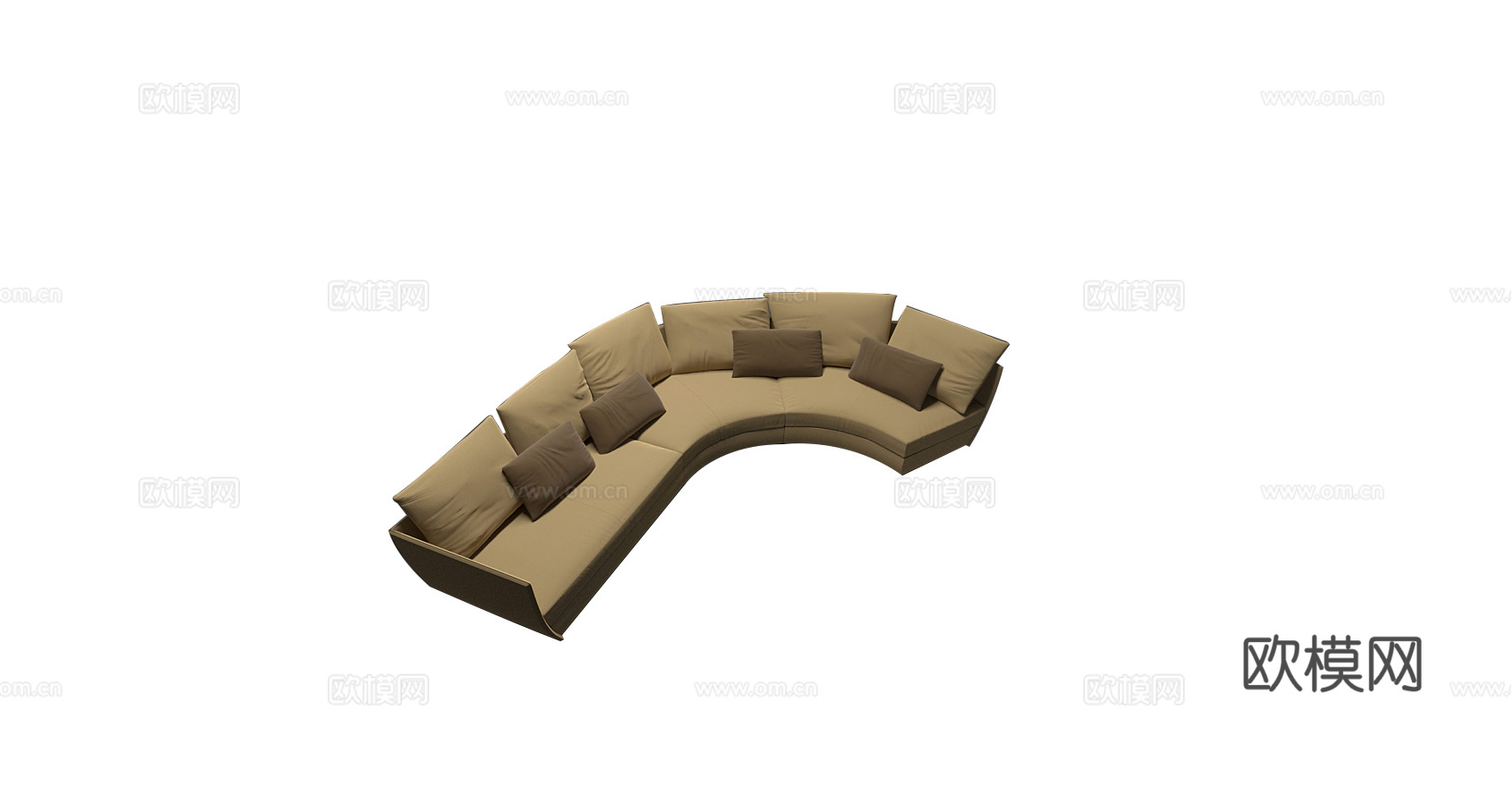 GIORGETTI 意式多人沙发3d模型下载（渲染图5）