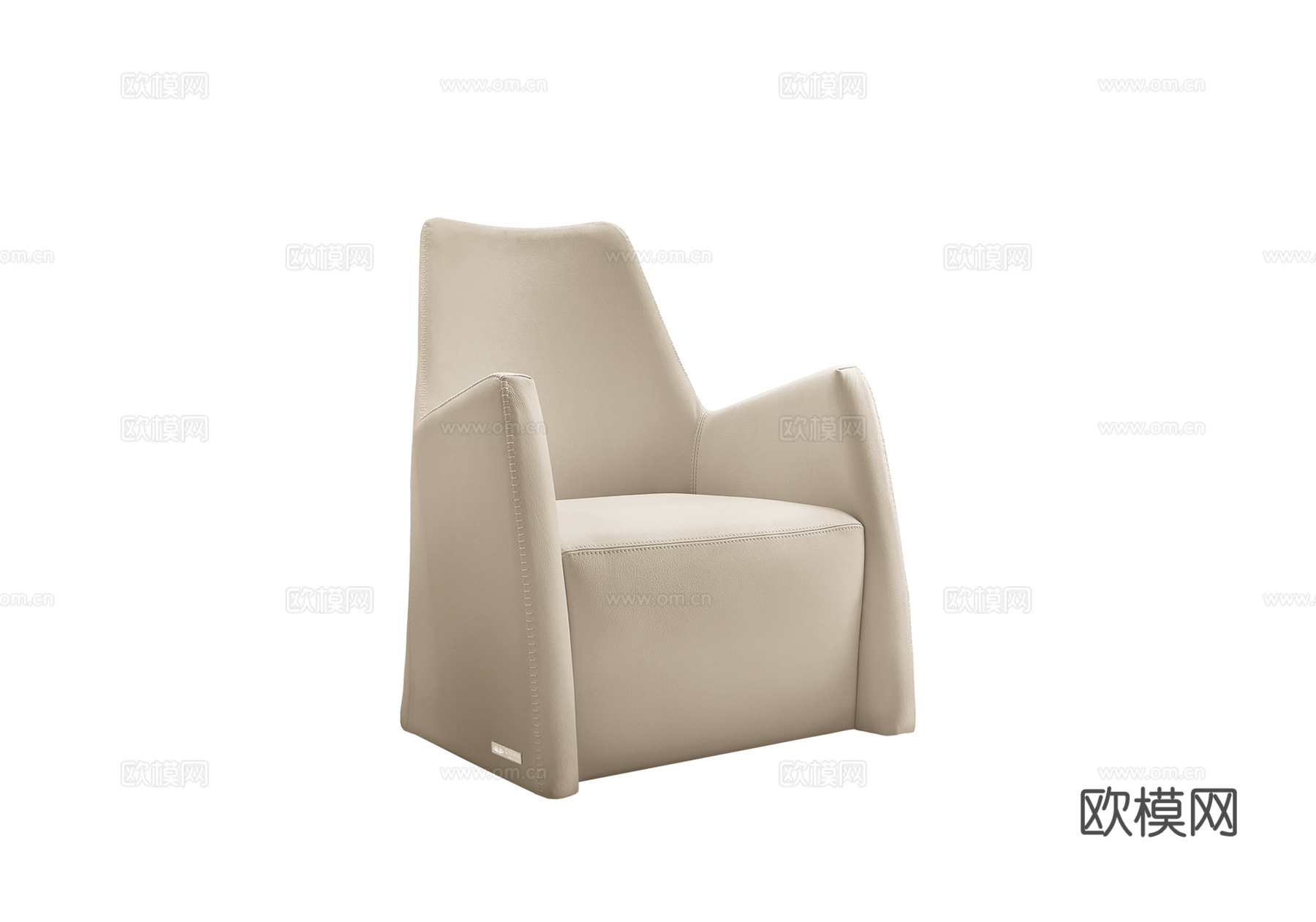 GAMMA 单人沙发3d模型下载（渲染图1）