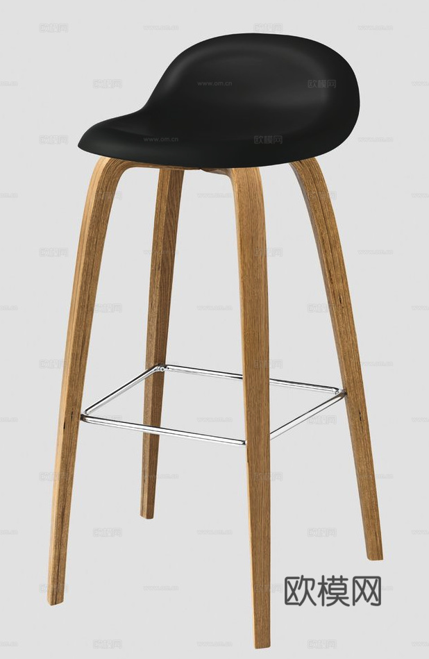 GUBI 吧椅3d模型下载（渲染图2）