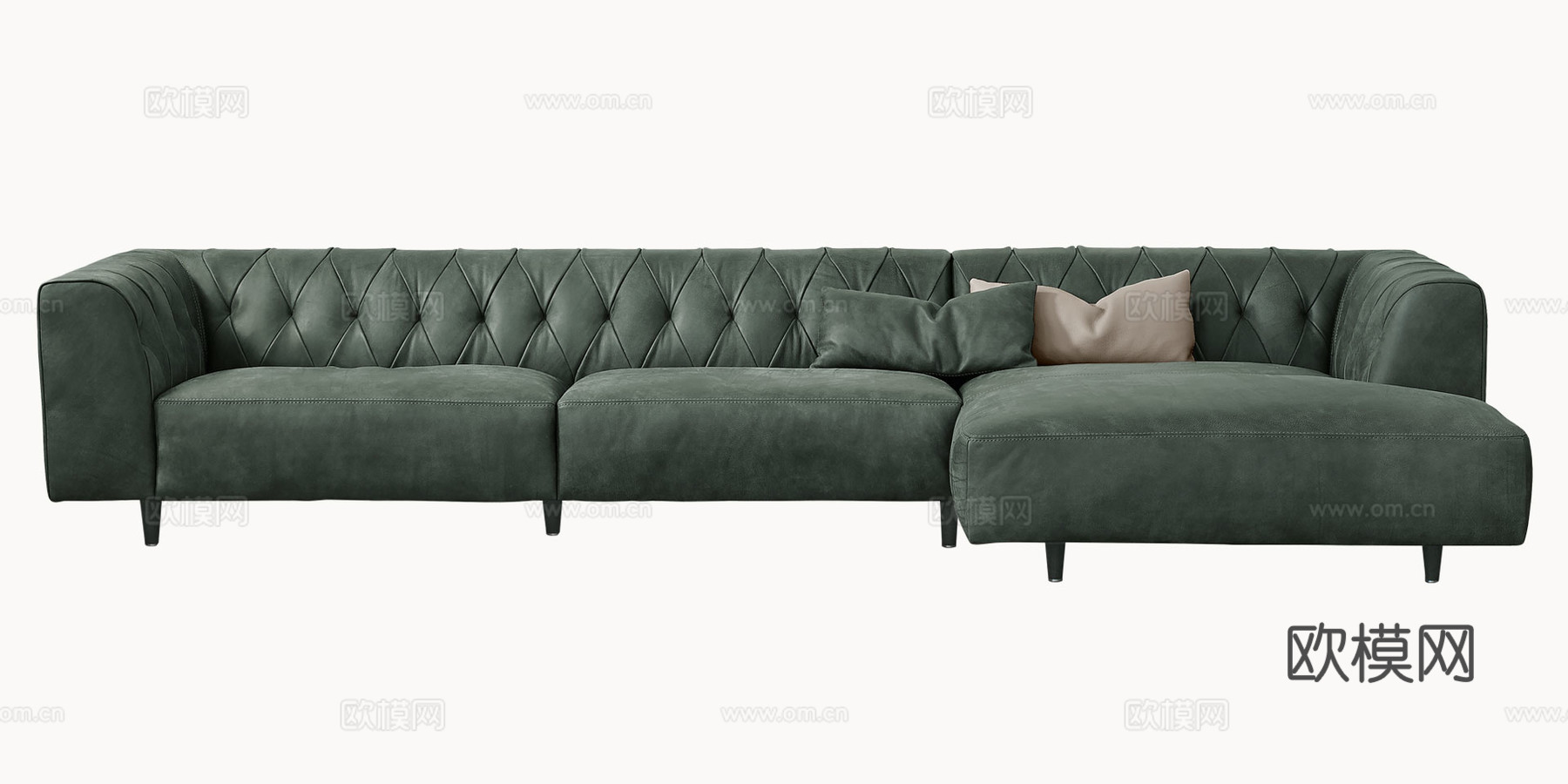 GAMMA 转角沙发3d模型下载（渲染图2）