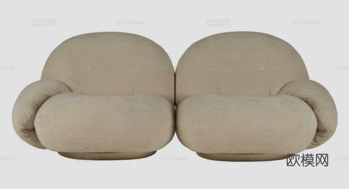 GUBI 双人沙发3d模型下载（渲染图4）