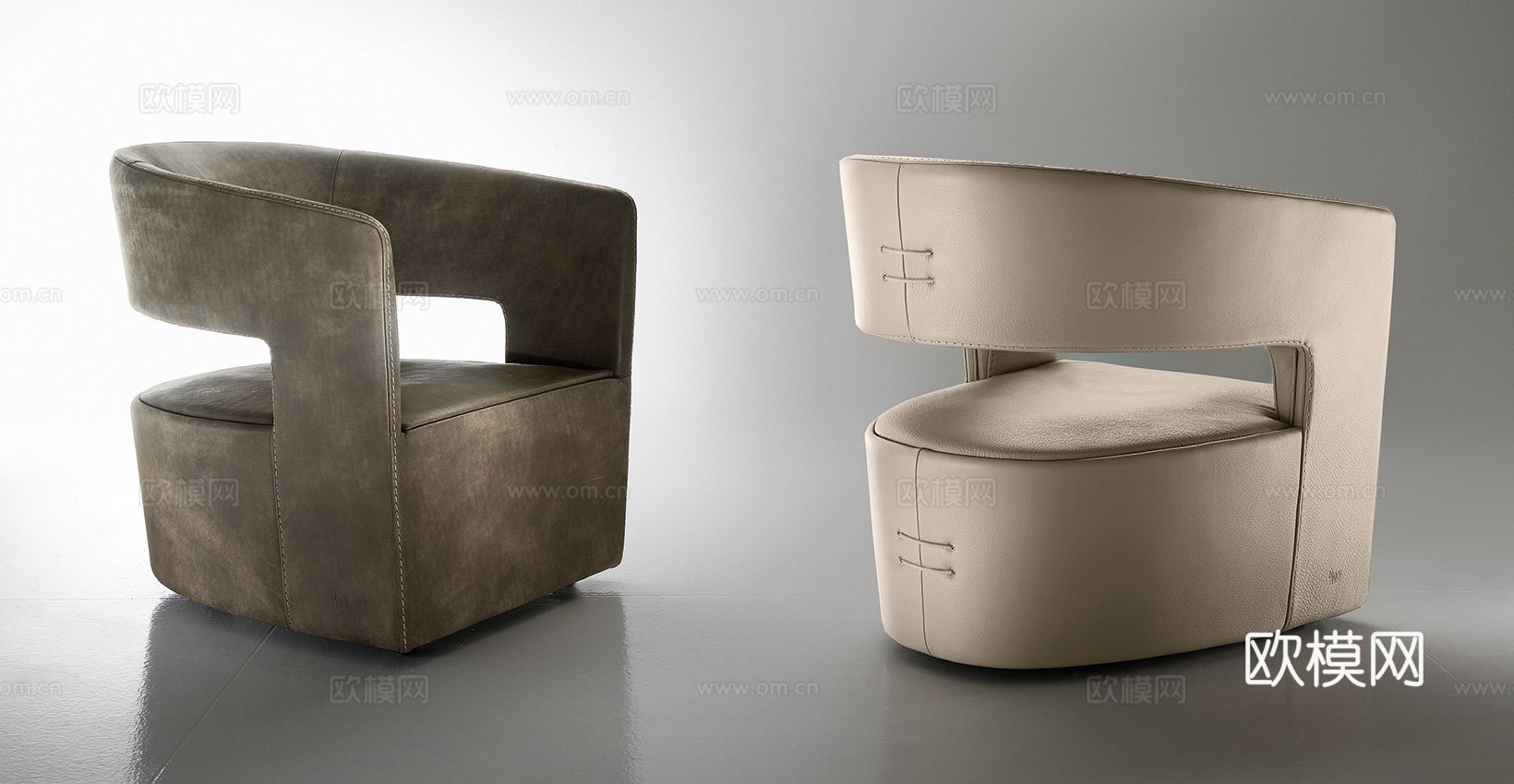 GAMMA 休闲椅3d模型下载（渲染图2）