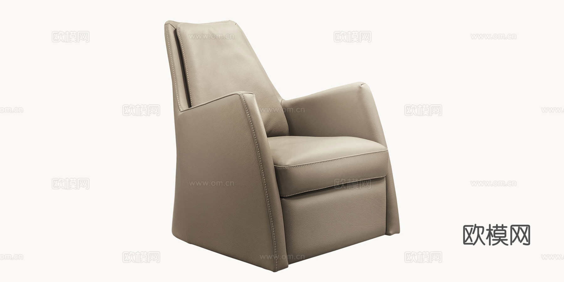 GAMMA 单人沙发3d模型下载（渲染图2）