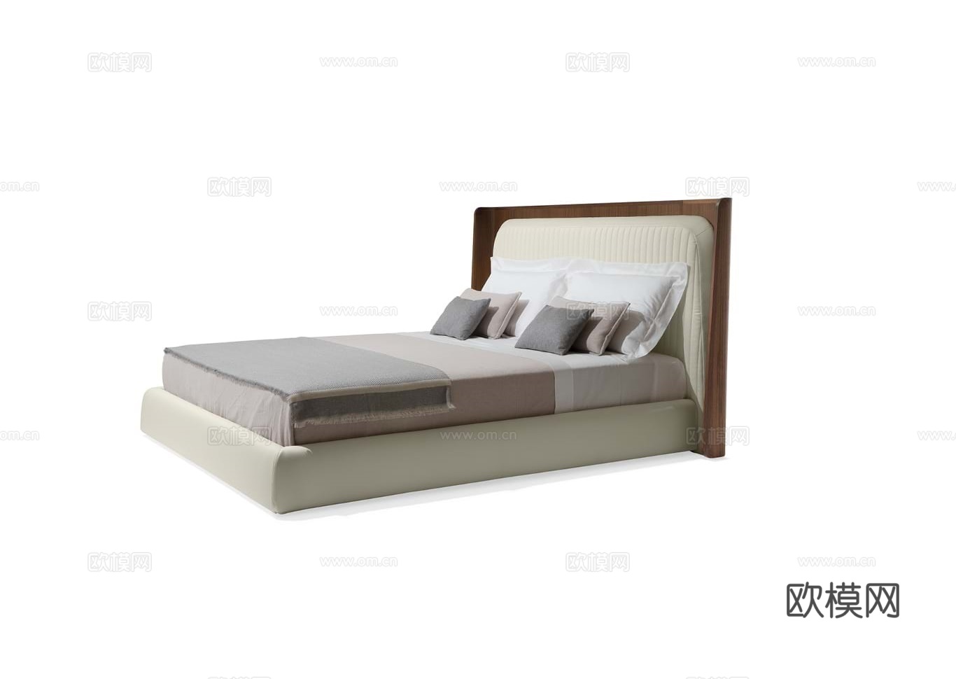 GIORGETTI 意式双人床3d模型下载（渲染图1）