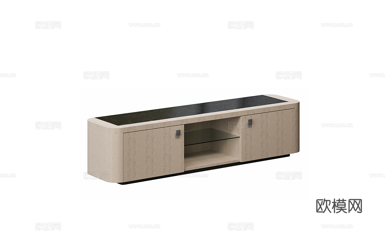 giorgio 意式电视柜3d模型下载（渲染图2）