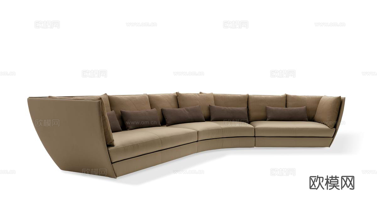 GIORGETTI 意式多人沙发3d模型下载（渲染图1）
