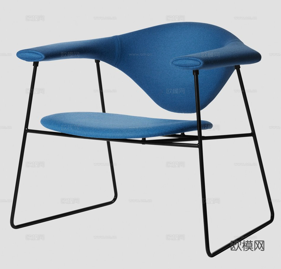 GUBI 休闲椅3d模型下载（渲染图5）
