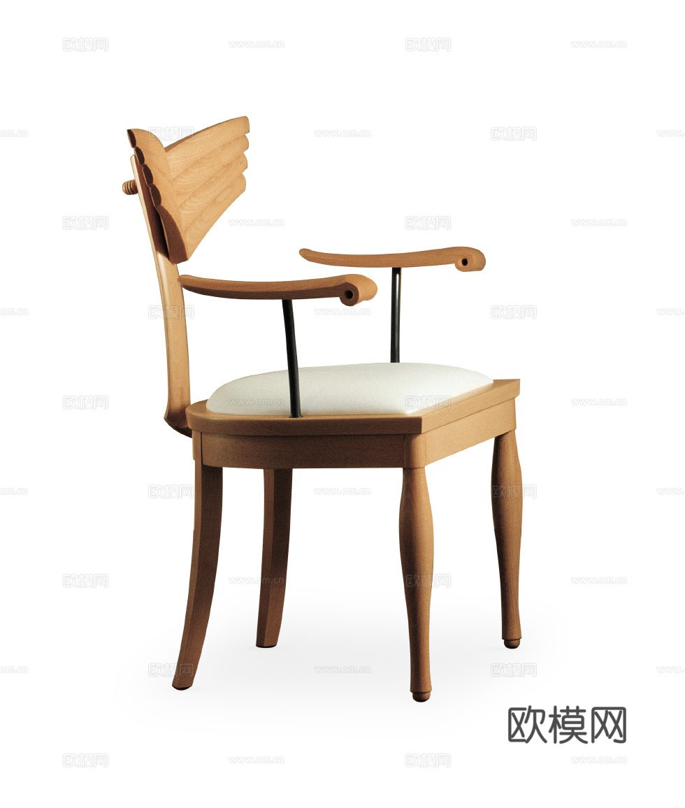 GIORGETTI 意式餐椅3d模型下载（渲染图2）