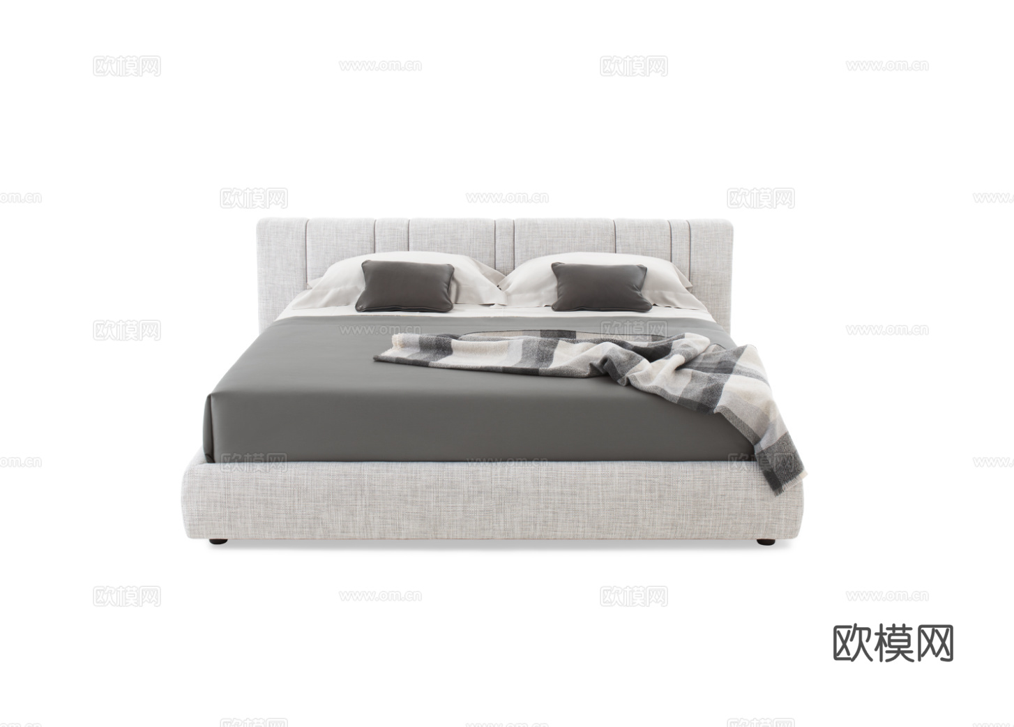 GIORGETTI 意式双人床3d模型下载（渲染图1）