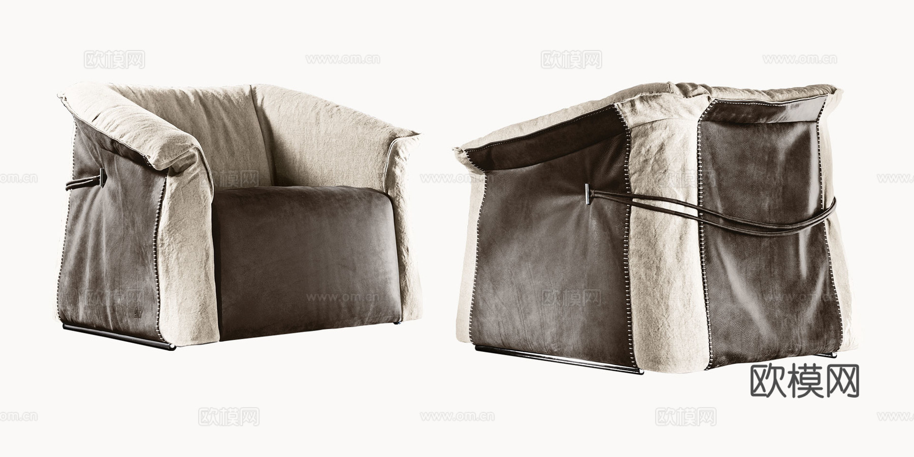 GAMMA 单人沙发3d模型下载（渲染图2）