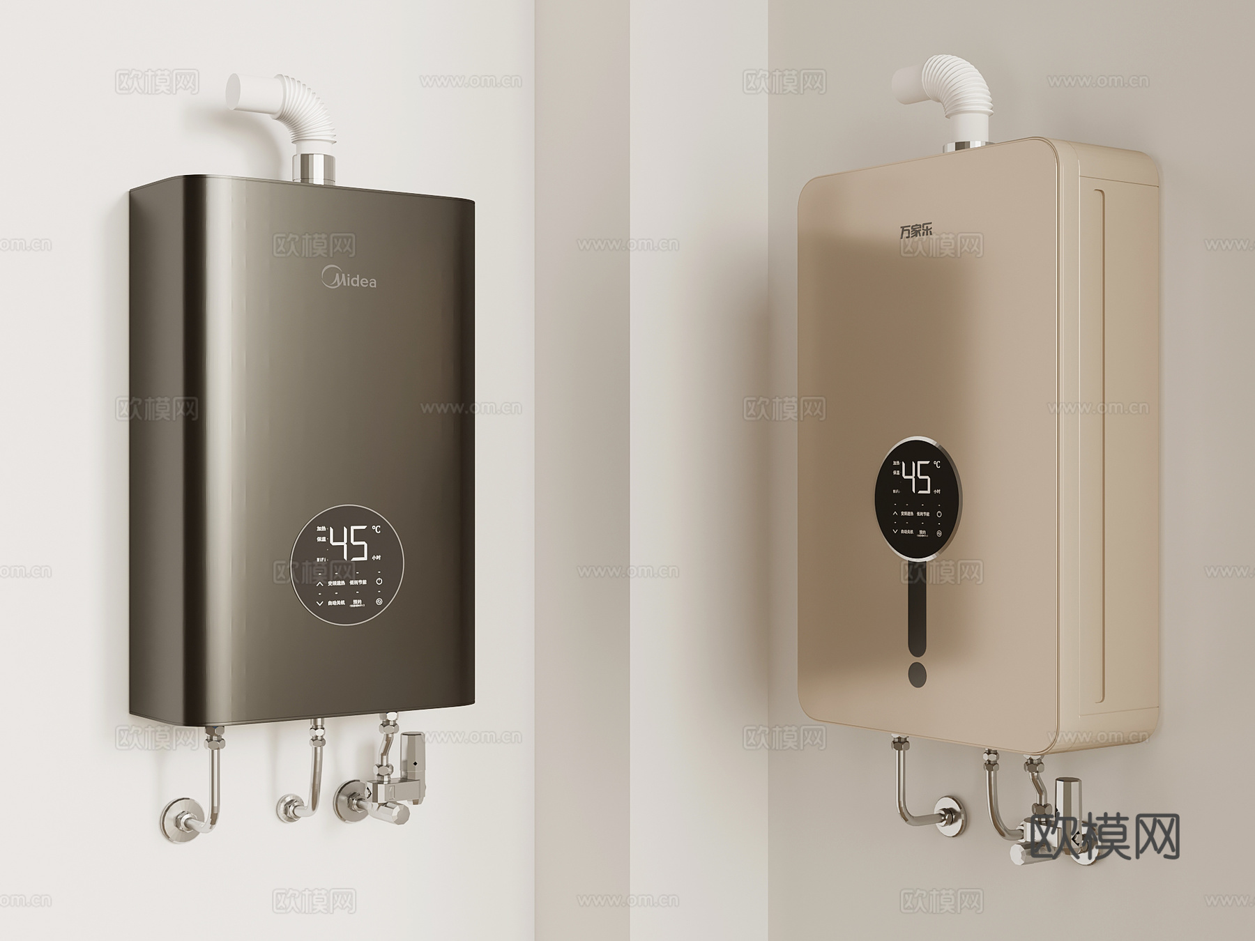 热水器 燃气热水器su模型