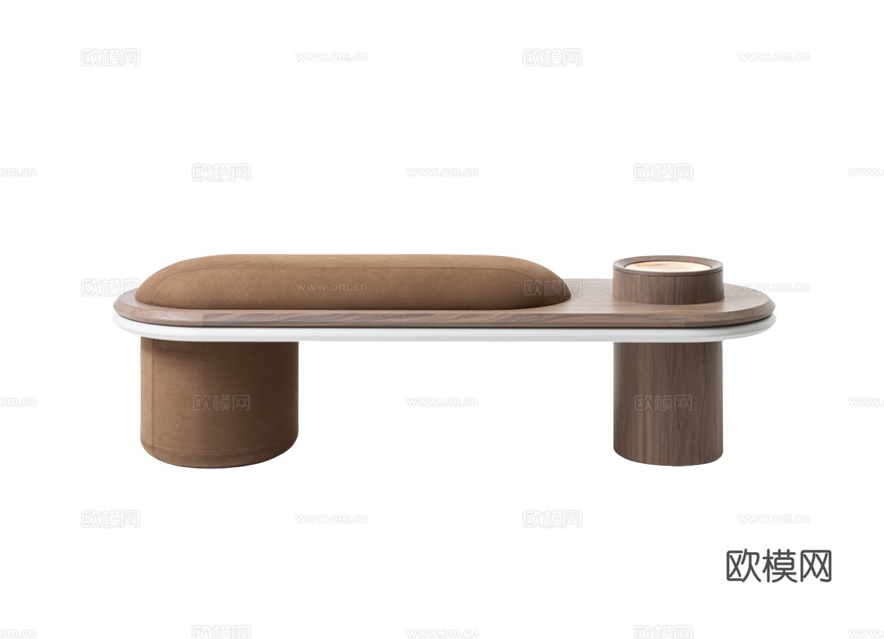 GIORGETTI 意式床尾凳3d模型下载（渲染图1）